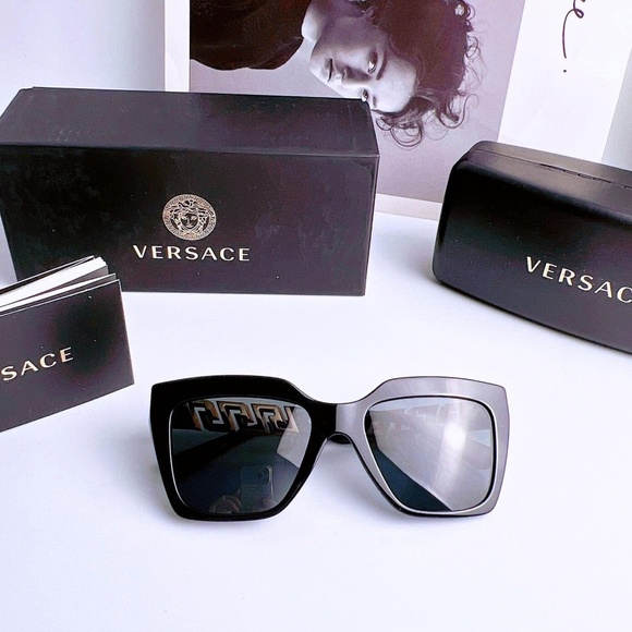 NWT Versace VE4418F Black Square 56mm Sunglasses main image 6